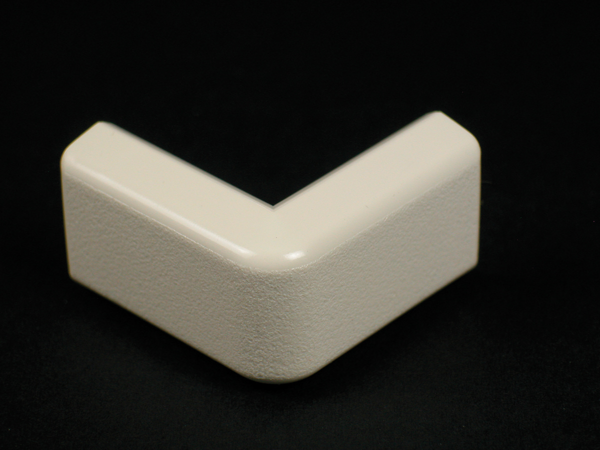 Non-Metallic, 90° External Elbow, 400 Series. Size: 1-1/2" Length. PVC, White.