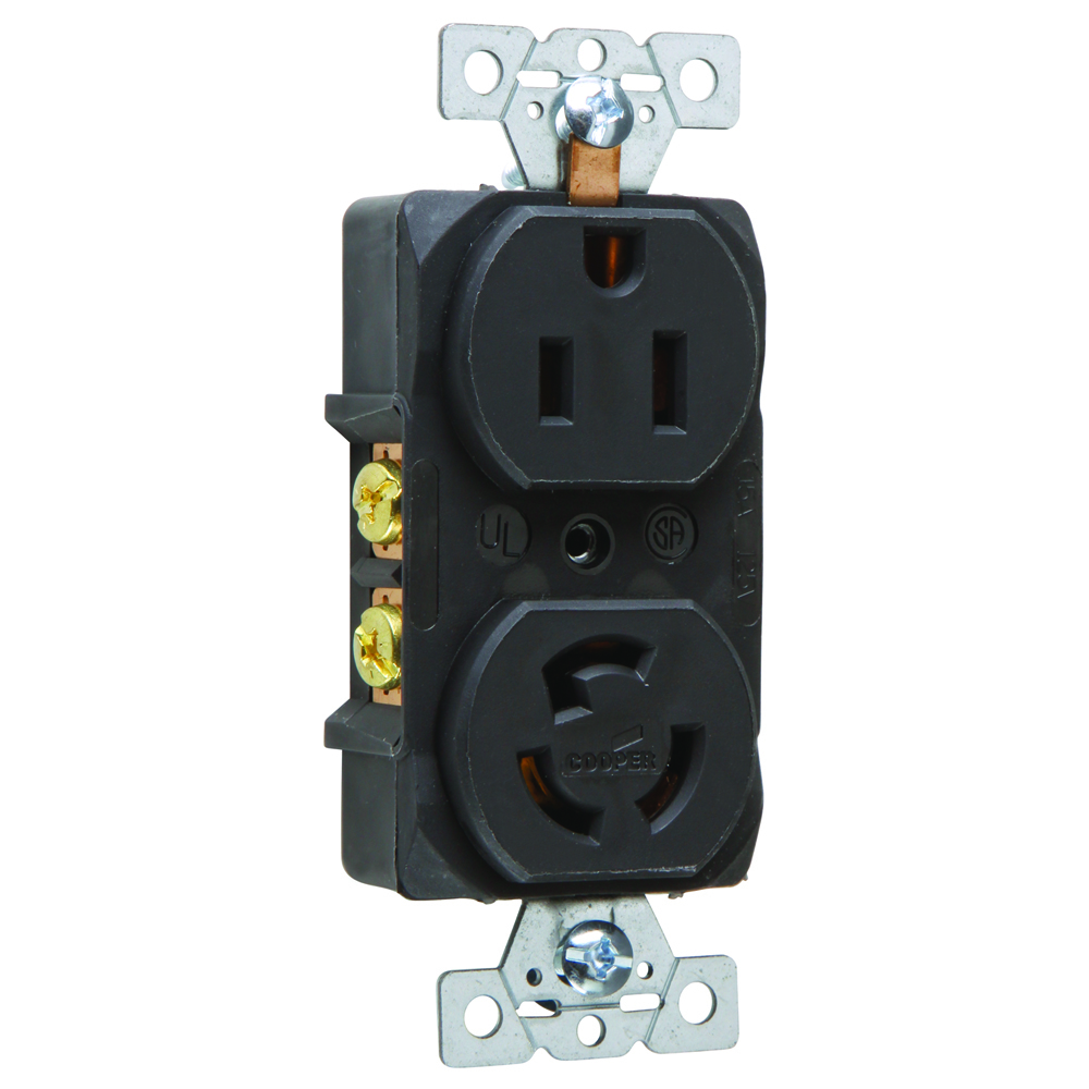Receptacle Duplex Combination