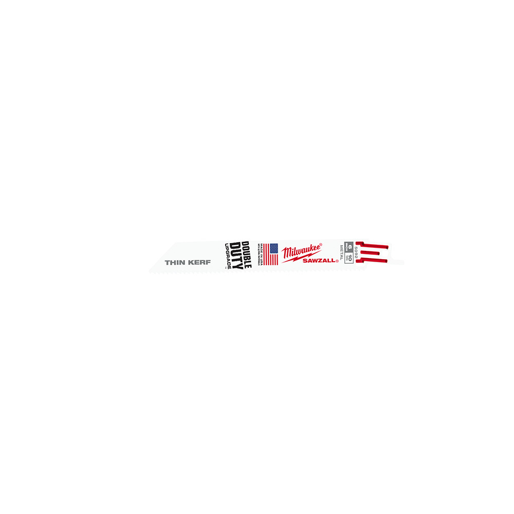 6 in. 10 TPI Thin Kerf SAWZALL Blades 5PK