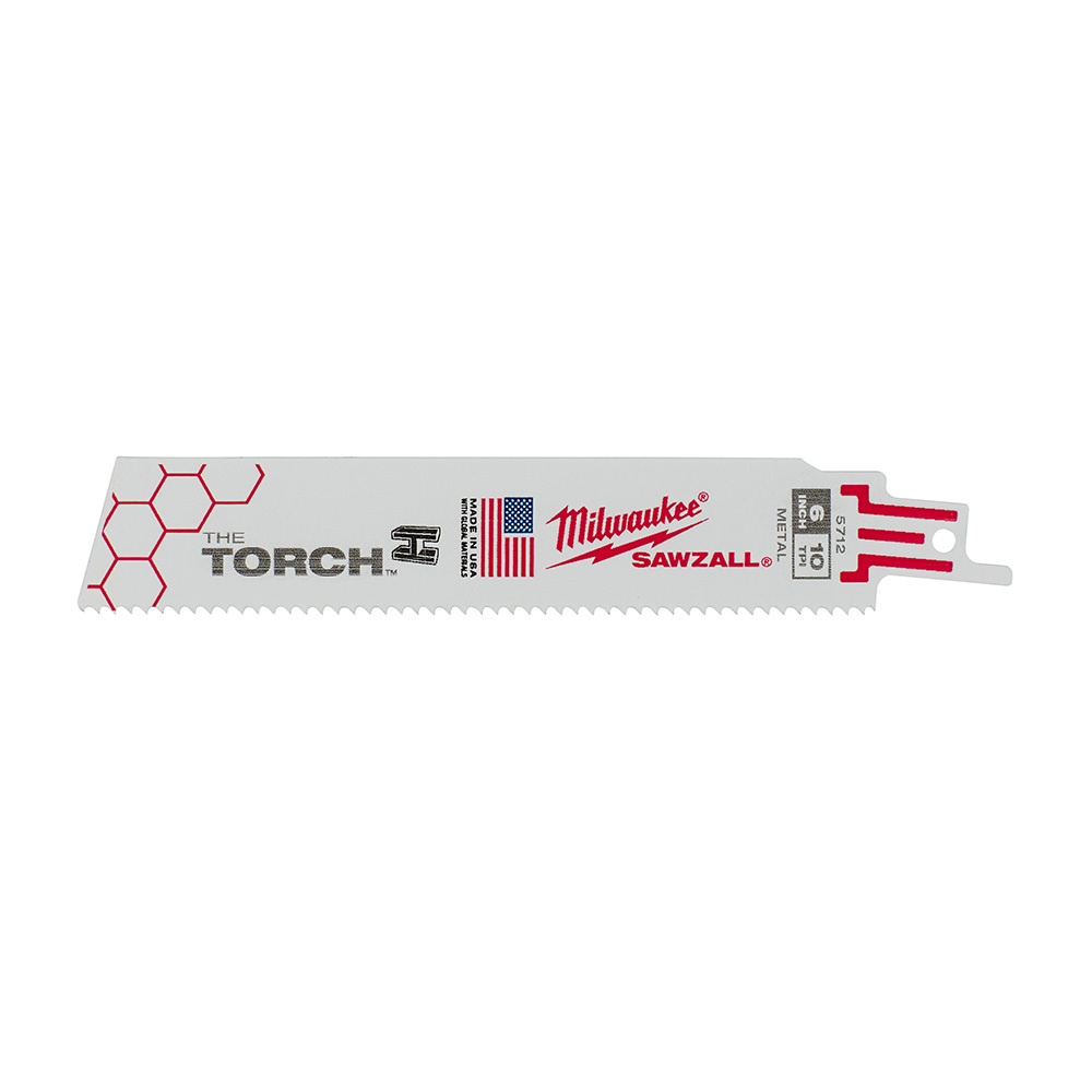 6 in. 10 TPI THE TORCH SAWZALL Blades 25PK