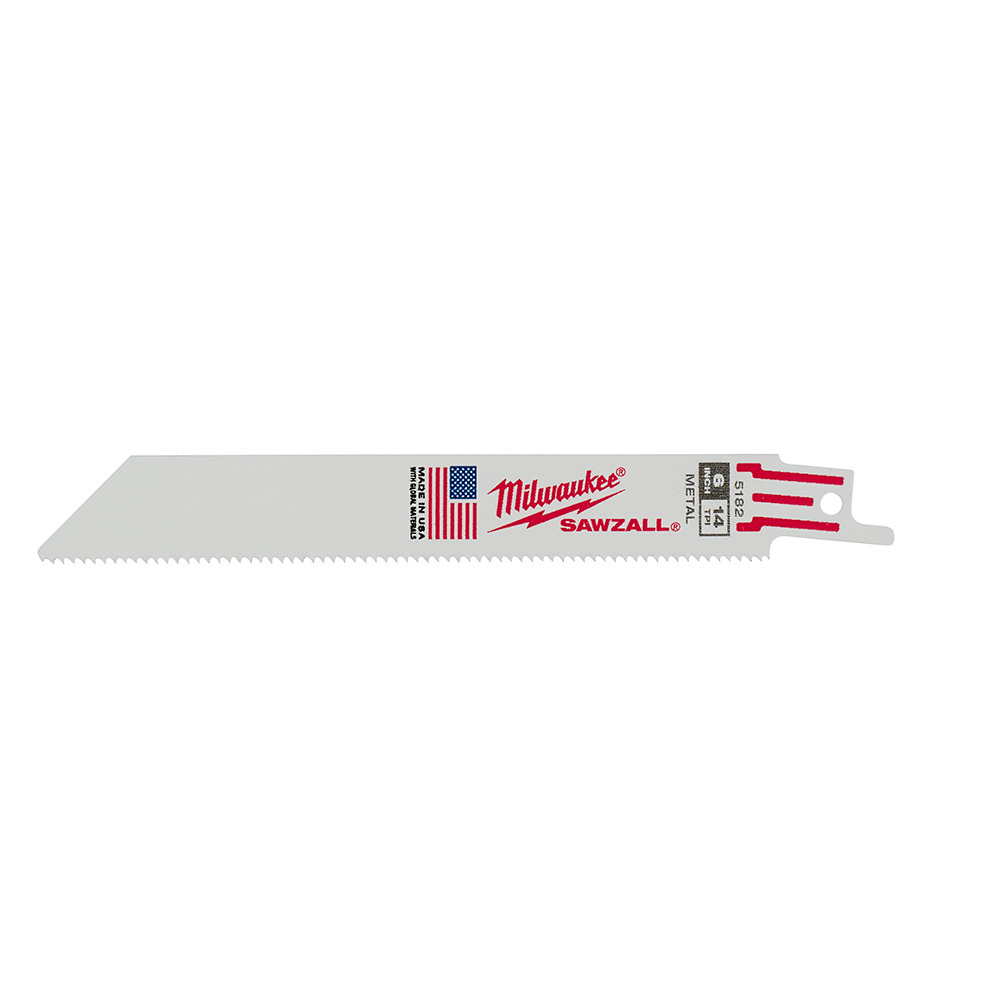 6 in. 14 TPI Thin Kerf SAWZALL Blades (50 Pack)