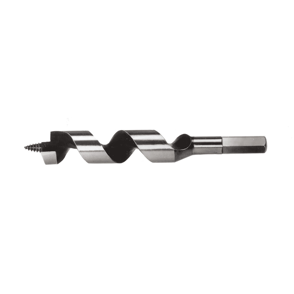 Steel Ship Auger Bit, Screw Point, 1-1/8 x 4-Inch
