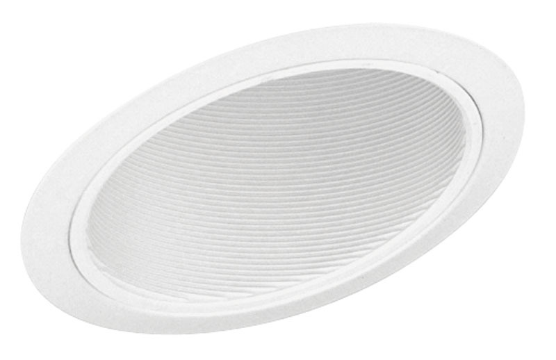 6-inch baffle downlight trim for standard slope ceilings. Baffles are the most popular of all residential recessed trims.