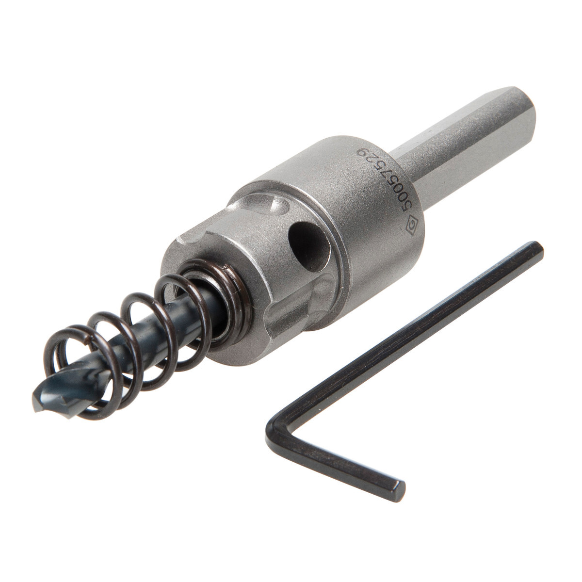 Quick change arbor allows youto change cutter heads with a simple push and a turn use the same arbor for different size cutting heads.