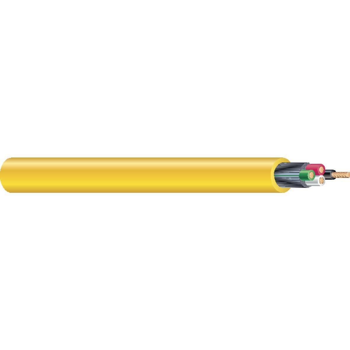 16-26 CU 3/C BLACK/WHITE/GREEN SEOOW SEOPRENE PLUS YELLOW 105C 600V POLY 250 FT