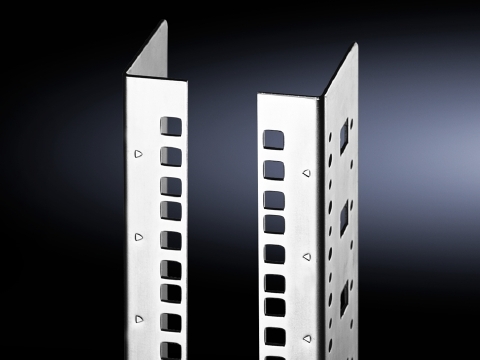 Mounting angles, 482.6 mm (19Zoll), for TS, L-shaped mounting angle