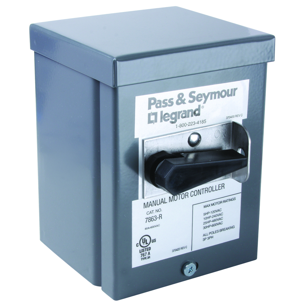 Manual Constrol Switch 3pole 60amp 600volt in NEMA 3R Enclosure