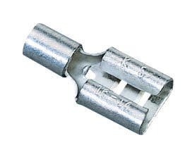 IDEAL, Disconnect Terminal, Non-Insulated, Wire Size: 12 - 10 AWG, Voltage Rating: 300 V, Material: Brass, Connection: Female, Stud Size: 0.250 IN X 032 IN, Temperature Rating: 105 DEG C