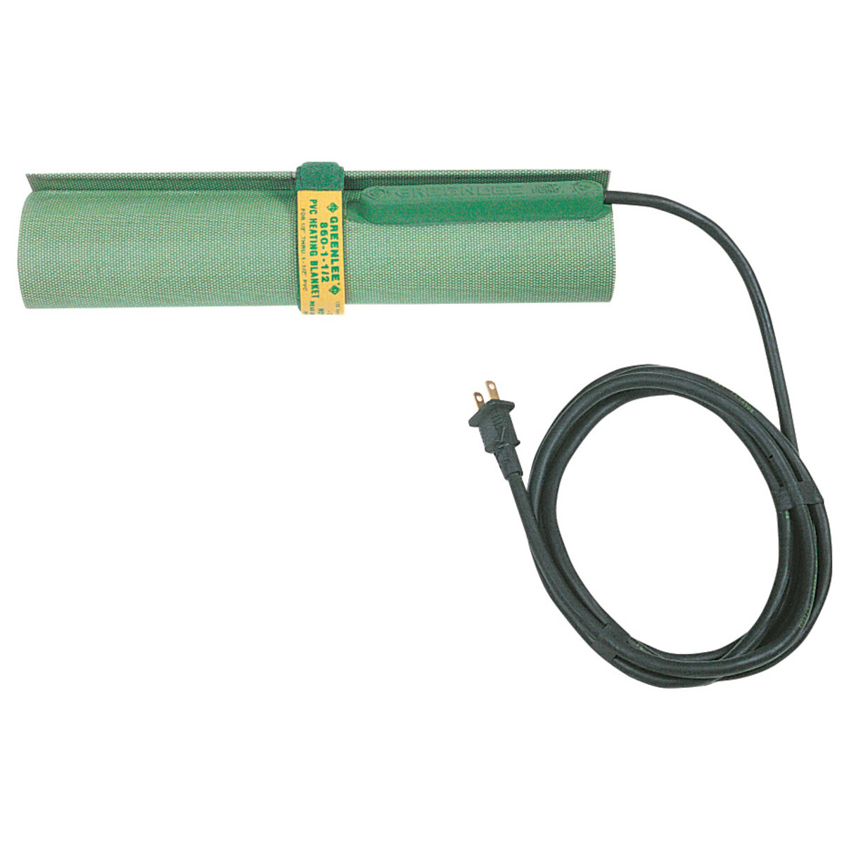 PVC Heating Blanket for 1/2" - 1-1/2" PVC makes bends, offsets or saddles for PVC fast and easy.  Easy to use: wrap blanket around PVC, secure with hook and loop strap.  Built-In stiffeners help keep the blanket tight to the PVC surface.  Remove blanket and form bend by hand.  Controlled, even heating for uniform bending.  Heavy-Duty cord and thermostat for long life.     Temperature over 300 F (149 C).