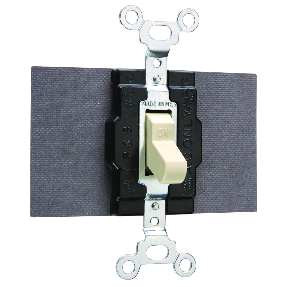 Single Pole, Double Throw Switch, 15 amps, 120/277 volts, Ivory.