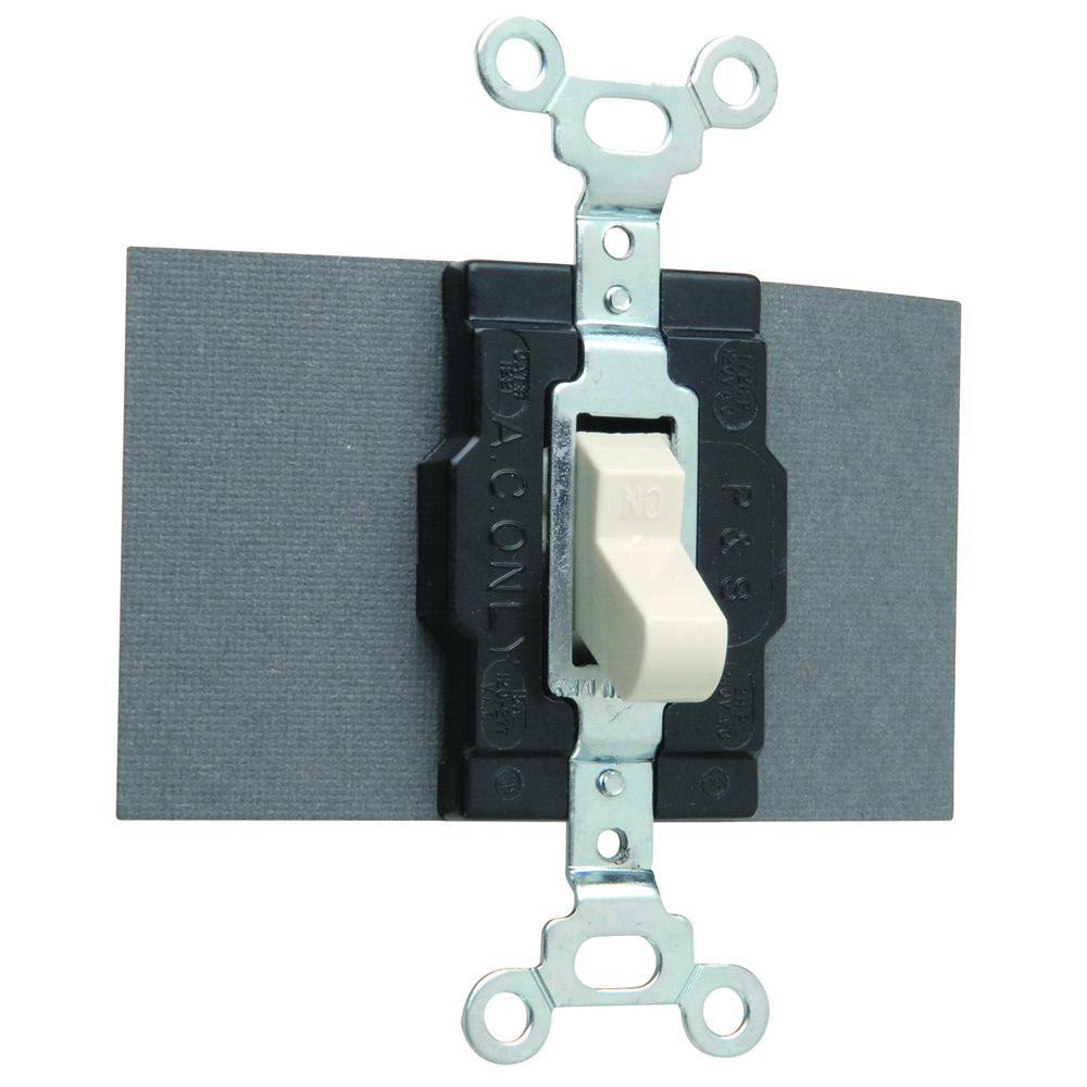 Single Pole, Double Throw Switch, 15 amps, 120/277 volts, Light Almond.