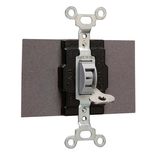 Double Pole, Double Throw Switch, 15 amps, 120/277 volts, Locking.