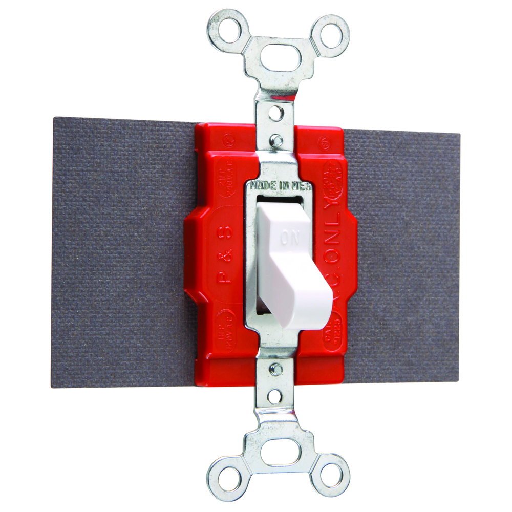 Double Pole, Double Throw Switch, 20 amps, 120/277 volts, White.