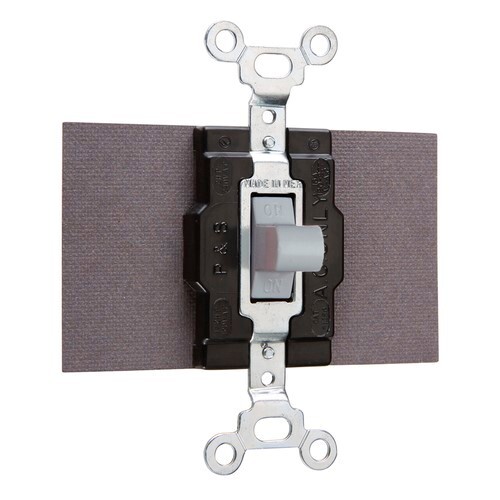 Single Pole, Double Throw Switch, 15 amps, 120/277 volts, Gray.