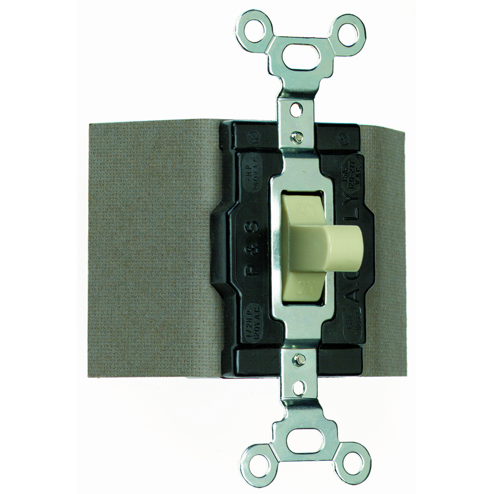 Single Pole, Double Throw Manual Momentary Control Switch, 15 amps, 120/277 volts, Ivory.