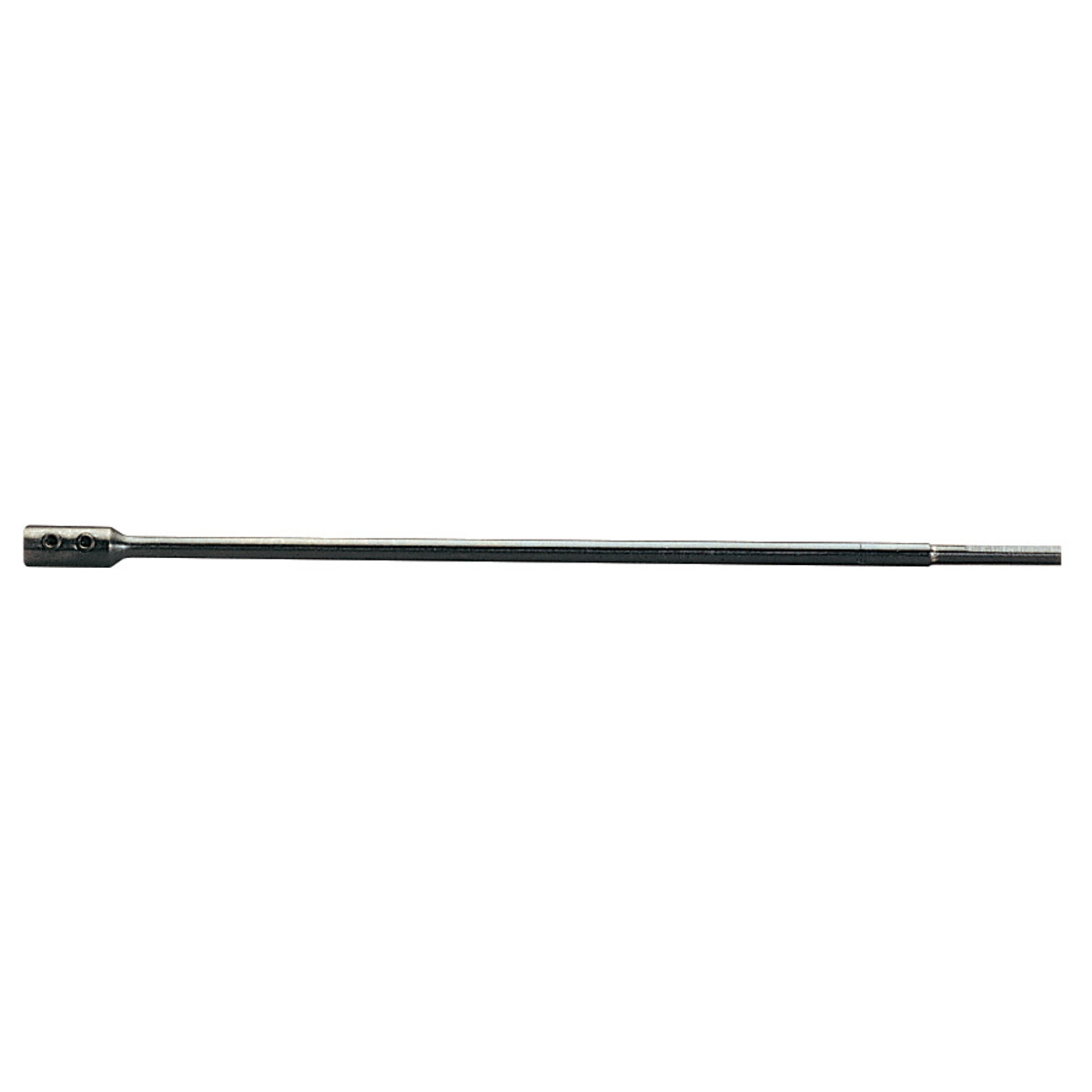 Bit Extension, 12" with 1/4" Hex Shank.  For holesaw arbors, spade bits, Nail Eater II bits, Electrician's bits and Step bits.  Use for boring deeper in wood.