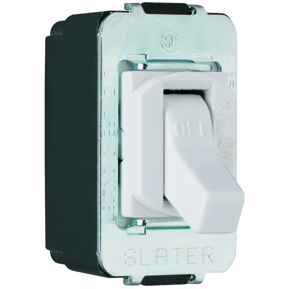 Special Purpose Devices - Despard Toggle Switch Screw Terminal, Single Pole 15A 120/277V, White