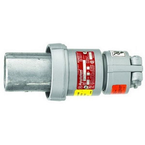 Powertite; Grounding Style 1 Shell Only Metallic Clamp Ring Plug; 60 Amp, 600 Volt AC at 50 - 400 Hz/250 Volt DC, 4-Pole, 4-Wire, 3 Phase, Pressure Wire Terminal