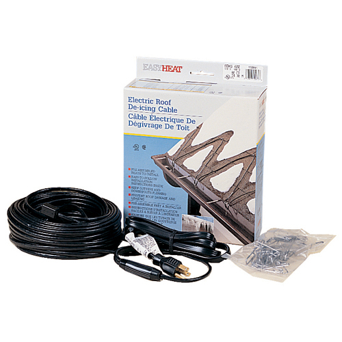 ADKS Fixed Resistance, Pre-Terminated Roof and Gutter De-Icing Cable, 80 FT Length, 400 Watts, CTN QTY 5, CTN WT 16
