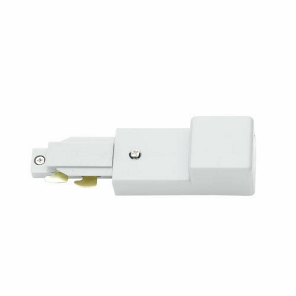 Product available while supplies last.<BR><BR>ARCHITRAK SYSTEM COMPONENT LIVE-END FEED IN WHITE.