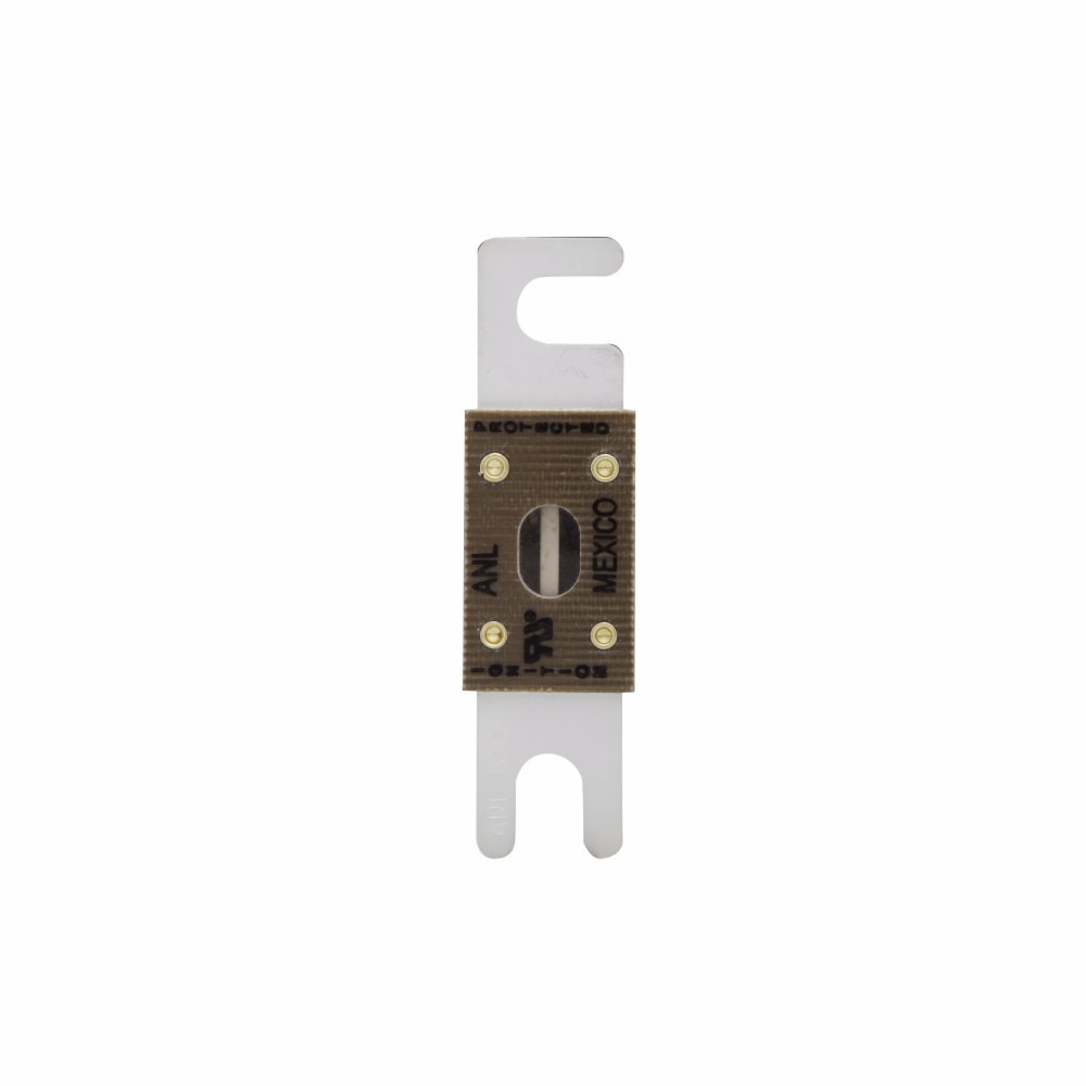 Eaton Bussmann series ANL circuit limiter, 100A, 6 kAIC at 32 Vac, 2.7 kAIC at 80 Vdc, Blade end X blade end, Stud, Non Indicating