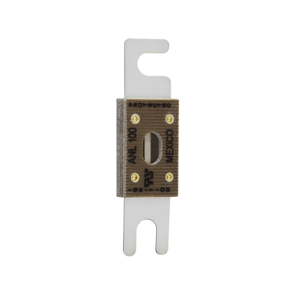 Eaton Bussmann series ANL circuit limiter, 300A, 6 kAIC at 32 Vac, 2.7 kAIC at 80 Vdc, Blade end X blade end, Stud, Non Indicating
