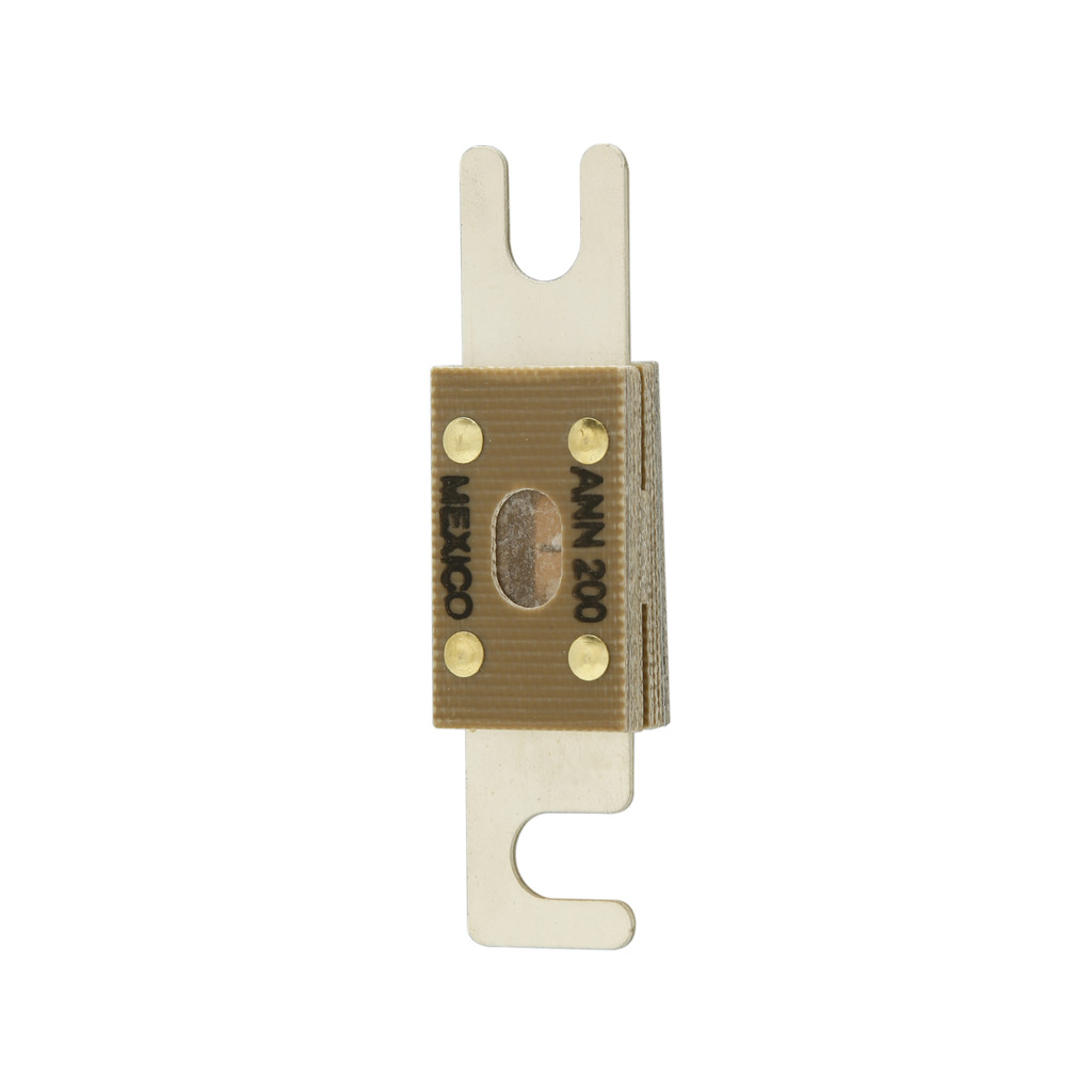 Eaton Bussmann series ANN circuit limiter, 400A, 2.5 kAIC at 125 Vac, 2.7 kAIC at 80 Vdc, Blade end X blade end, Stud, Non Indicating