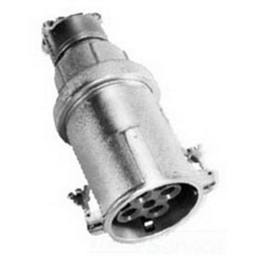 Powertite; Grounding Style 2 Pin and Sleeve Connector; 200 Amp, 600 Volt AC/250 Volt DC, 4-Pole, 3-Wire, 3 Phase, Pressure Wire Terminal