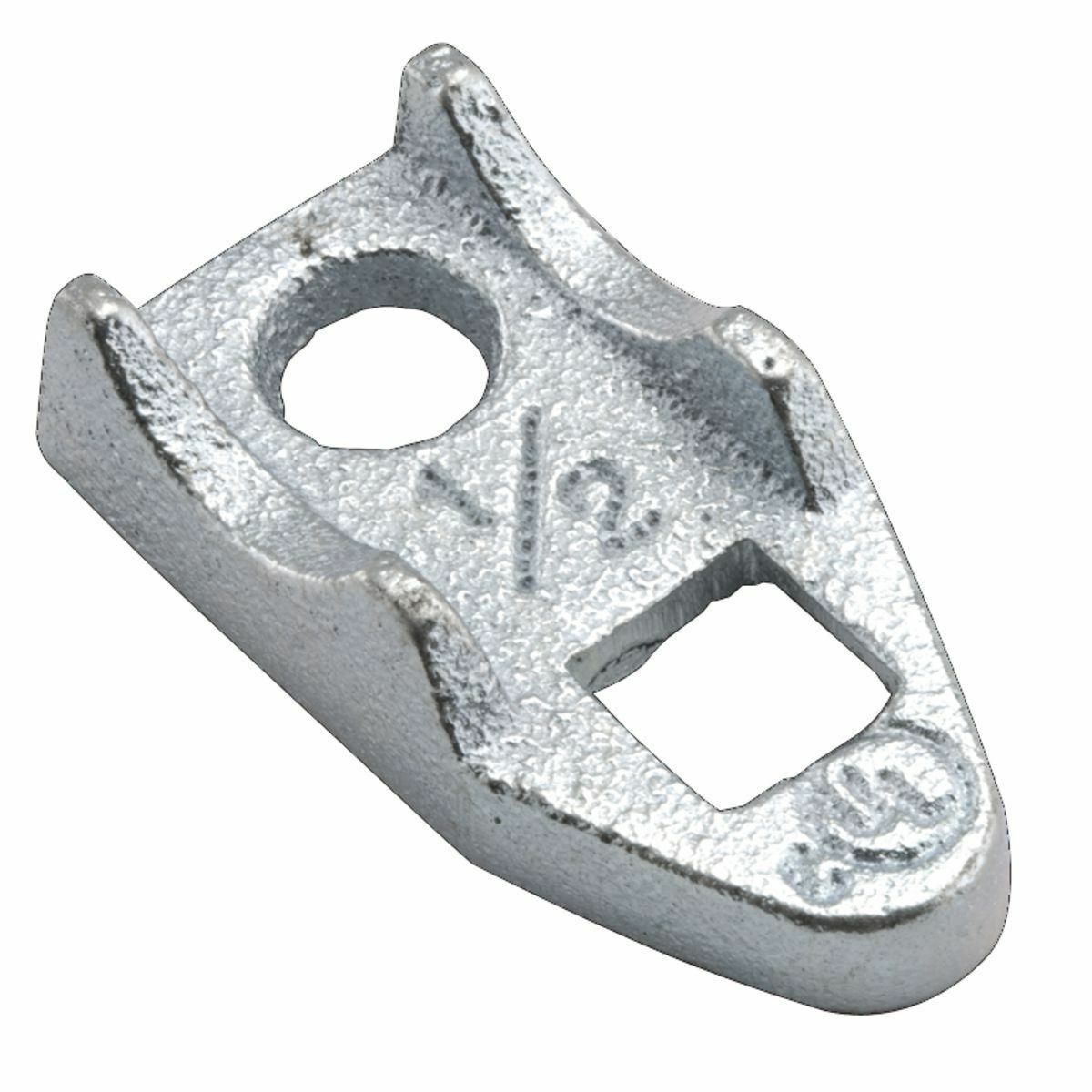 1343 Conduit Clamp Back, 3/4 in, 1 in, For Use With IMC/Rigid Conduit, Malleable Iron, Electro-Plated Zinc