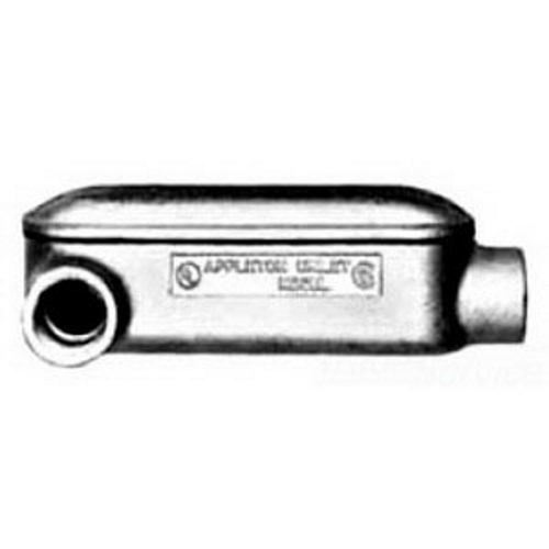Mogul Unilet; Type LR Conduit Outlet Body; 2 Inch, Threaded, Malleable Iron