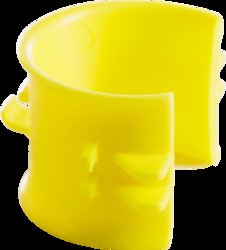 2" Bridle Ring Plastic Saddle, Snaps into 2" Bridle Ring (648R and 648RW), Yellow