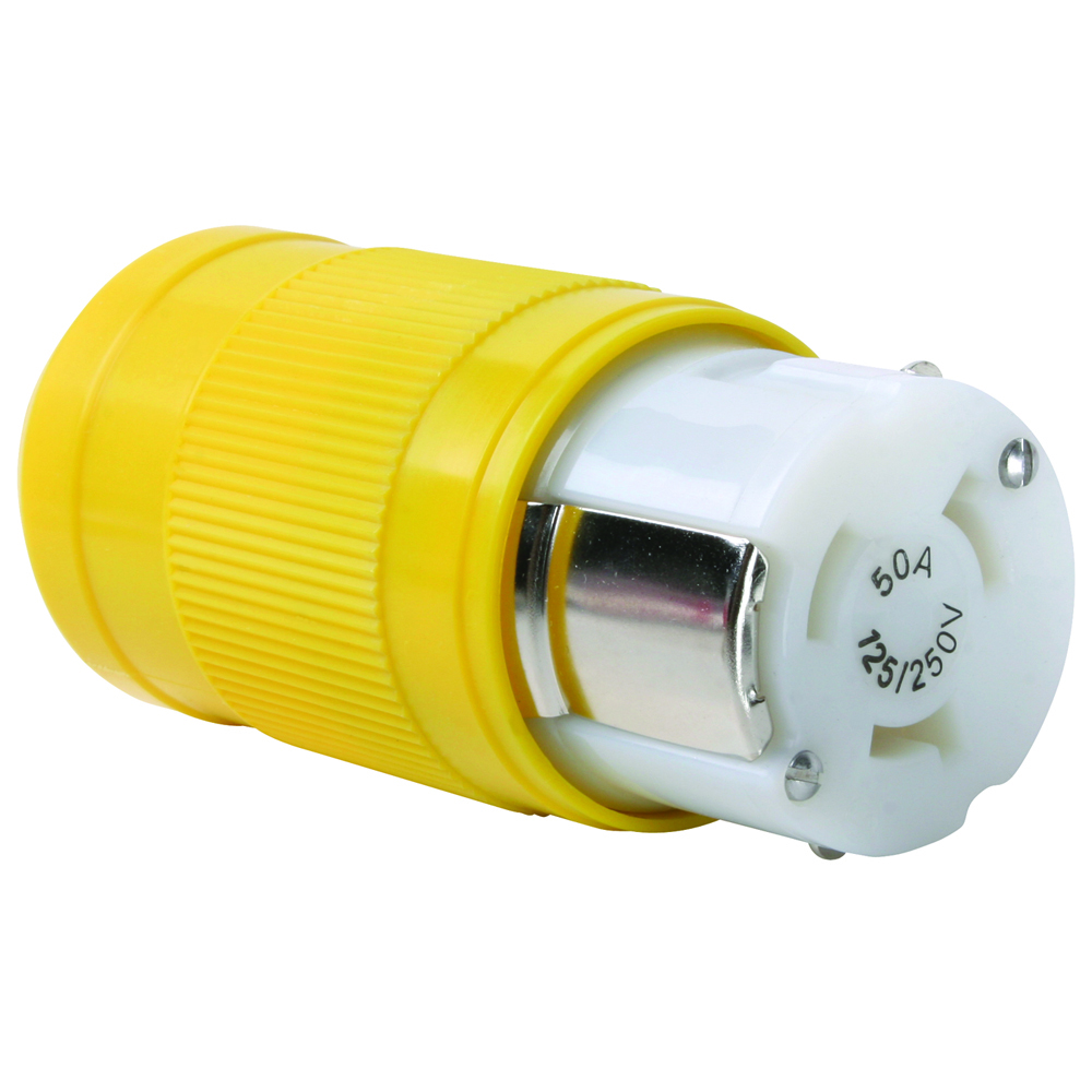 Turnlok Connector 2pole 3wire 50amp 125/250volt Corrosion Resistant