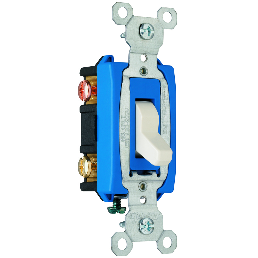 Commercial 3way Switch, Side Wire, 15amp 120/277volt, Light Almond.