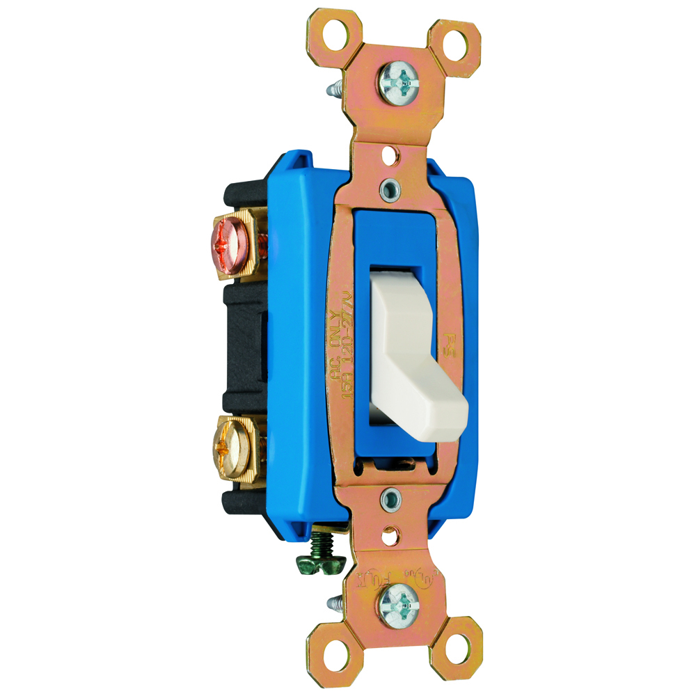 Construction 3way Switch, Back and, Side Wire, 15amp 120/277volt, Light Almond.