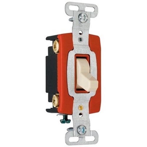 Construction 4way Switch, Back and, Side Wire, 20amp 120/277volt, Gray.