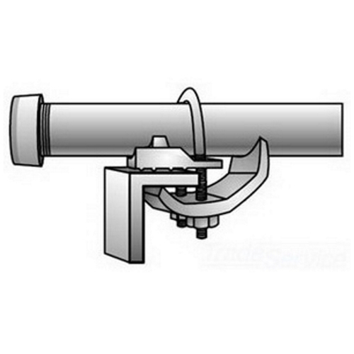OZ-Gedney Tray-Bond Type CTC Cable Tray Clamp, Trade Size: 1 - 1-1/4 IN, Malleable Iron, U-Bolts And Nuts: Steel, Finish: Mechanically Galvanized, 115 LB-IN Recommended Installation Torque, 5/16-18 UNC U-Bolt And Nut, Dimension W: 2-7/8 IN, Dimen