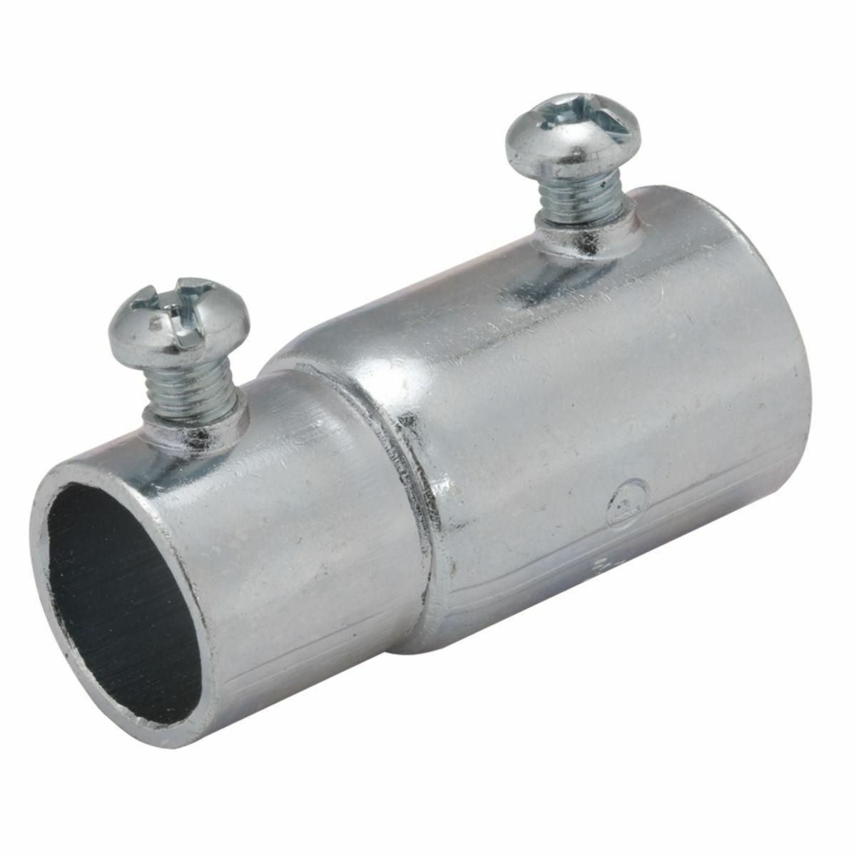 Rigid-EMT Couplings, Set Screw Steel, 1 In. Trade Size