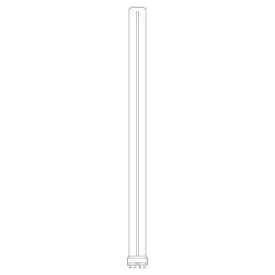 GE, 27 WTT, 87 V, 1800 LM, 4100 KV, 82 CRI, 12.8 IN Length, 4-Pin (2G11) Base, 12000 HR Average Life