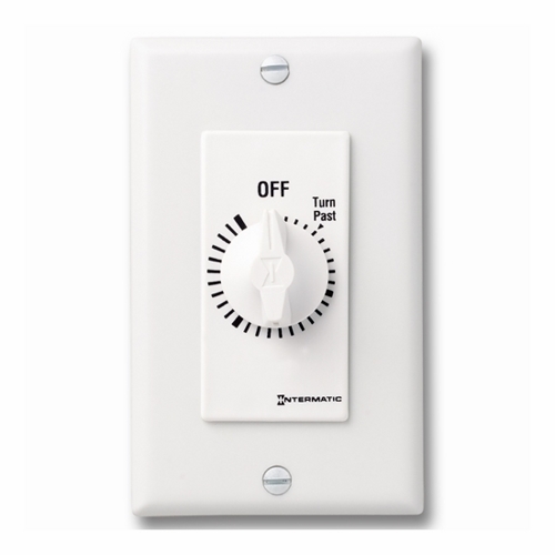 This 2 hour ivory Decorator Auto-Off Timer is designed to replace any standard wall switch - single or multi-gang. The energy-efficient mechanical timer does not  require electricity to operate. In addition, it automatically limits the ON times  for fans, lighting, motors, heaters, and other energy consuming loads.