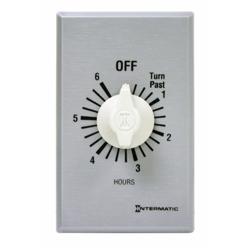 This 6 hour DPST Commercial Auto-Off Timer is designed to replace any standard wall switch - single or multi-gang. This energy-efficient mechanical timer does not  require electricity to operate. In addition, it automatically limits the ON times for fans, lighting, motors, heaters, and other energy consuming loads.