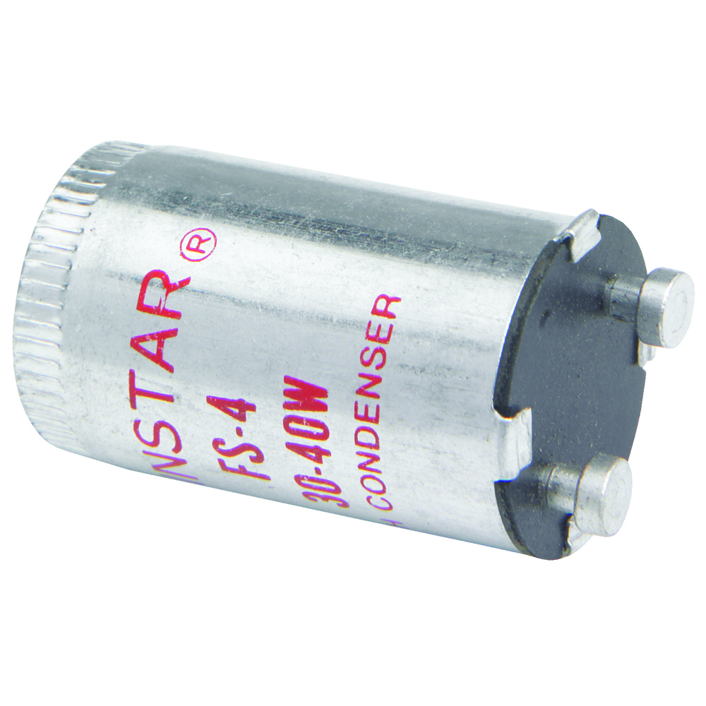 Glow switch starter without reset, 2 pins, 13, 30 and 40 watt.