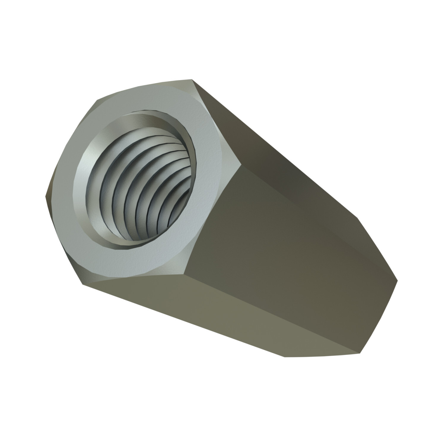 UNISTRUT ROD COUPLING NUT, 1/2", 1/2"x 1/2"x 1-3/4", EG