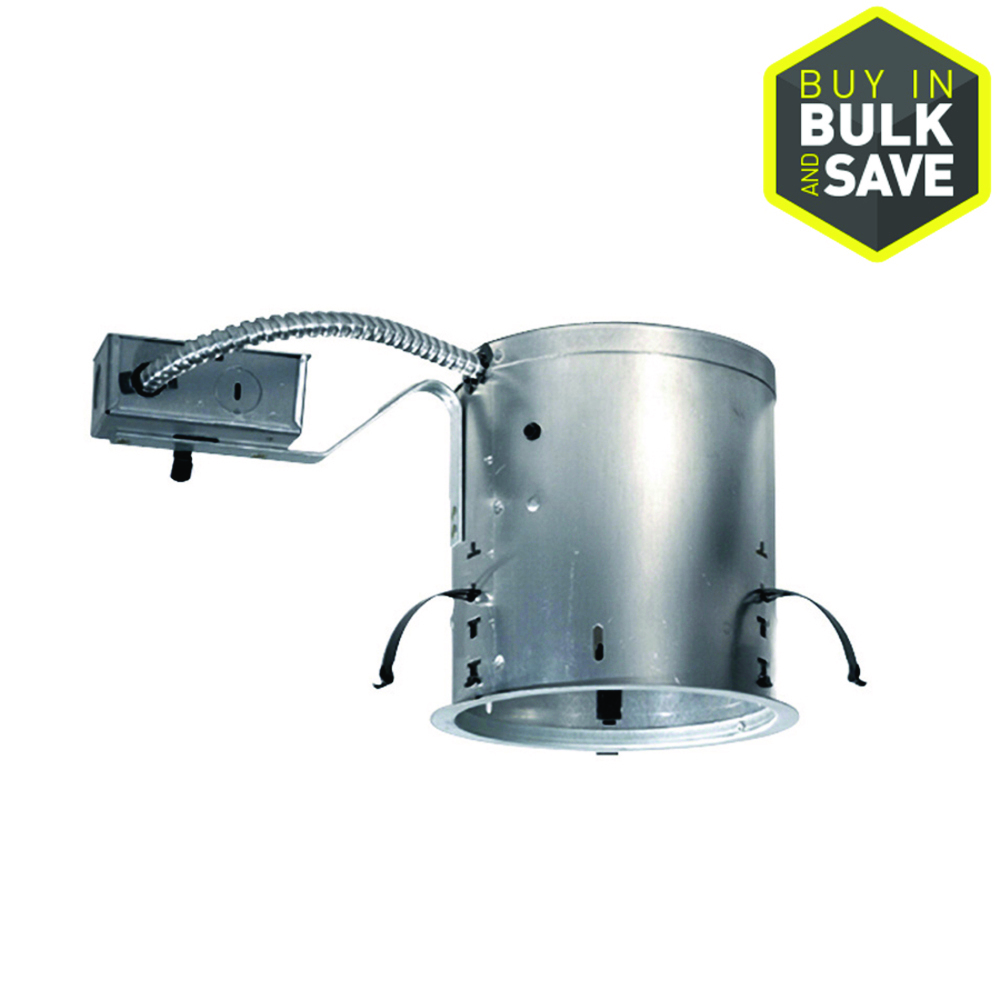 These IC-rated 6-inch incandescent housings feature an Air-Loc seal to stop infiltration and exfiltration of air, reducing heating and cooling costs.