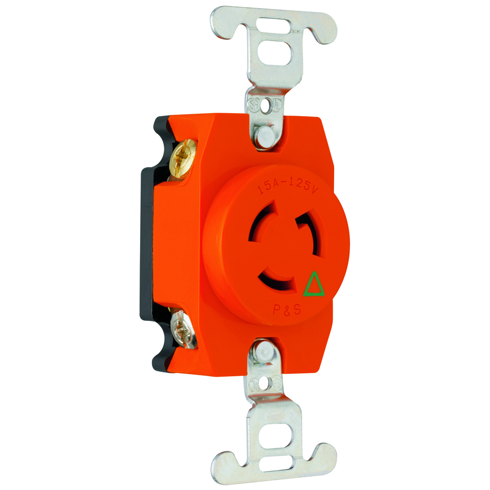 Turnlok Single Receptacle 3wire 15amp 125volt Isolated Ground