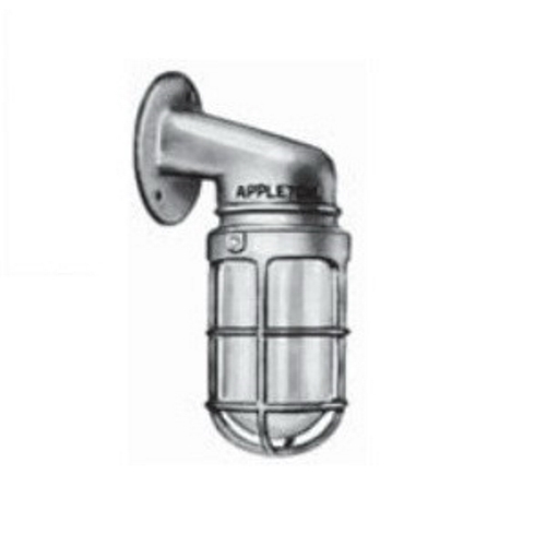 V-51; Unilets; Enclosed and Gasketed Vapor Tight Light Fixture; 60 - 150 Watt, Clear Globe, Zinc Dichromate Electroplated Epoxy Powder-Coated