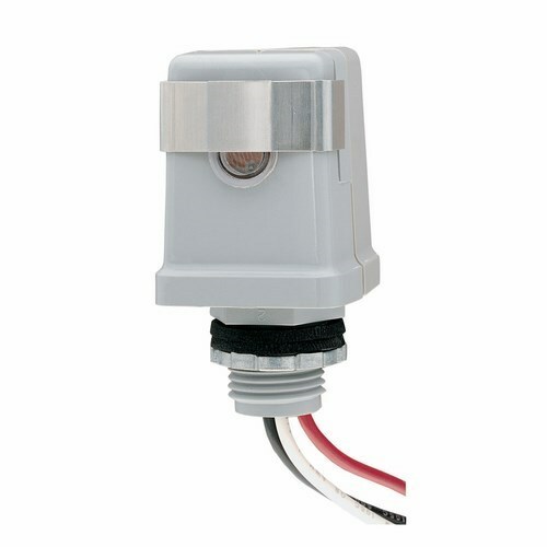 The 120 V 50/60 Hz. 1800 Watt "T" Stem Mounting The K4100 & K4400 Series Photo Controls feature stem mounting, thermal-type, controls with single and multi-voltage models. Thermal-type photo controls provide dusk-to-dawn lighting control and a delay action, which eliminates loads switching OFF due to car headlights, and lighting. The thermal-type controls feature a cadmium sulfide photocell and a sonic-welded polycarbonate case and lens to seal out moisture. The design utilizes a dual temperature compensating bimetal and composite resistor for reliable long life operation over ambient temperature extremes. These models are California Title 24 compliant.