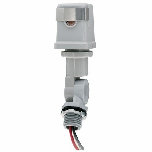The 120 V 50/60 Hz. 1800 Watt "T" Swivel Mounting The K4200 Series Photo Controls feature stern and swivel mounting, with thermal-type controls. Thermal-type photo controls, which are available in single or multi-voltage models, provide dusk-to-dawn lighting control and a delay action, which eliminates loads switching OFF due to car headlights, and lightning. The thermal-type controls feature a cadmium sulfide photocell and a sonic-welded polycarbonate case and lens to seal out moisture. The design utilizes a dual temperature compensating bi-metal and composite resistor for reliable long life operation over ambient temperature extremes.