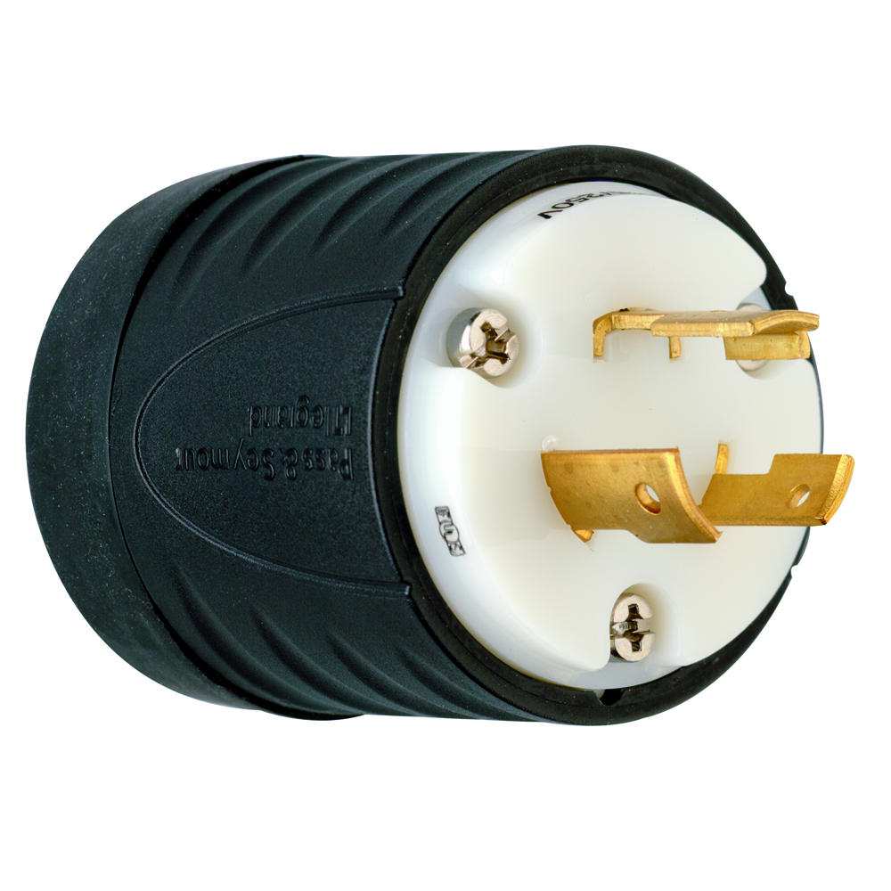 20amp 125/250v, Turnlok Plug NEMA, 3wire, Black & White
