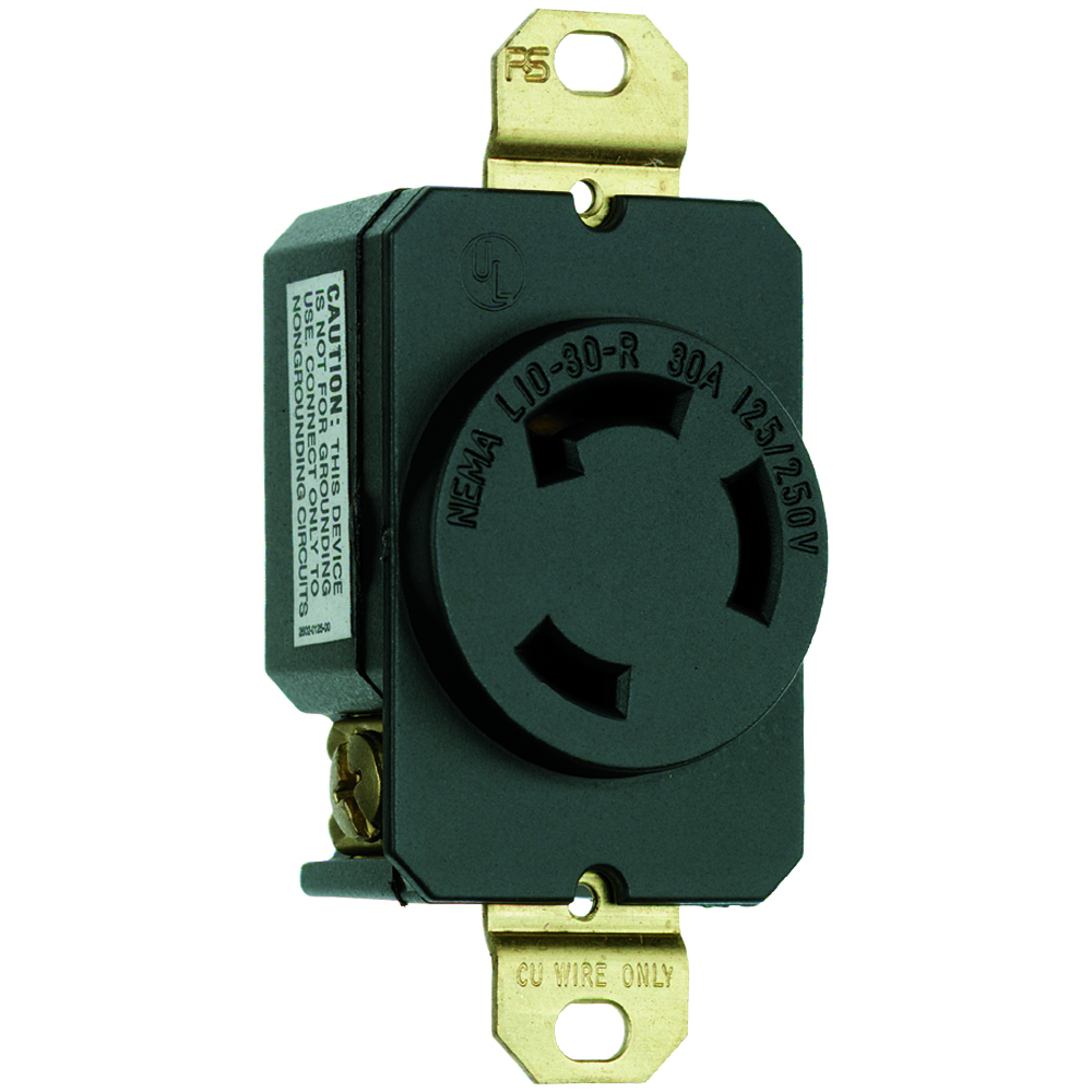 Turnlok Single Receptacle 3wire 30amp 125/250v