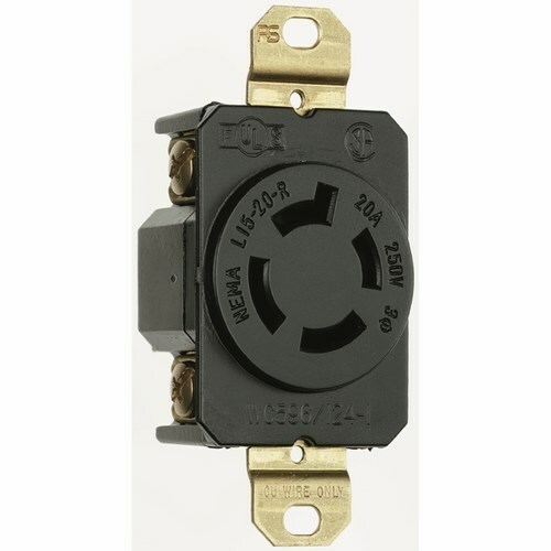 Turnlok Single Receptacle 4wire 20amp 3phase 250v